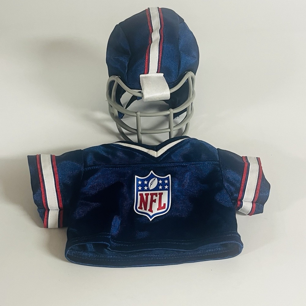 Build a Bear BAB NFL Football‎ Sports Jersey/Shirt And Helmet Outfit
